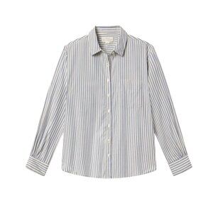 Trovata Birds of Paradise Blake Oversized Shirt Oceanview Stripe NWT - Size M